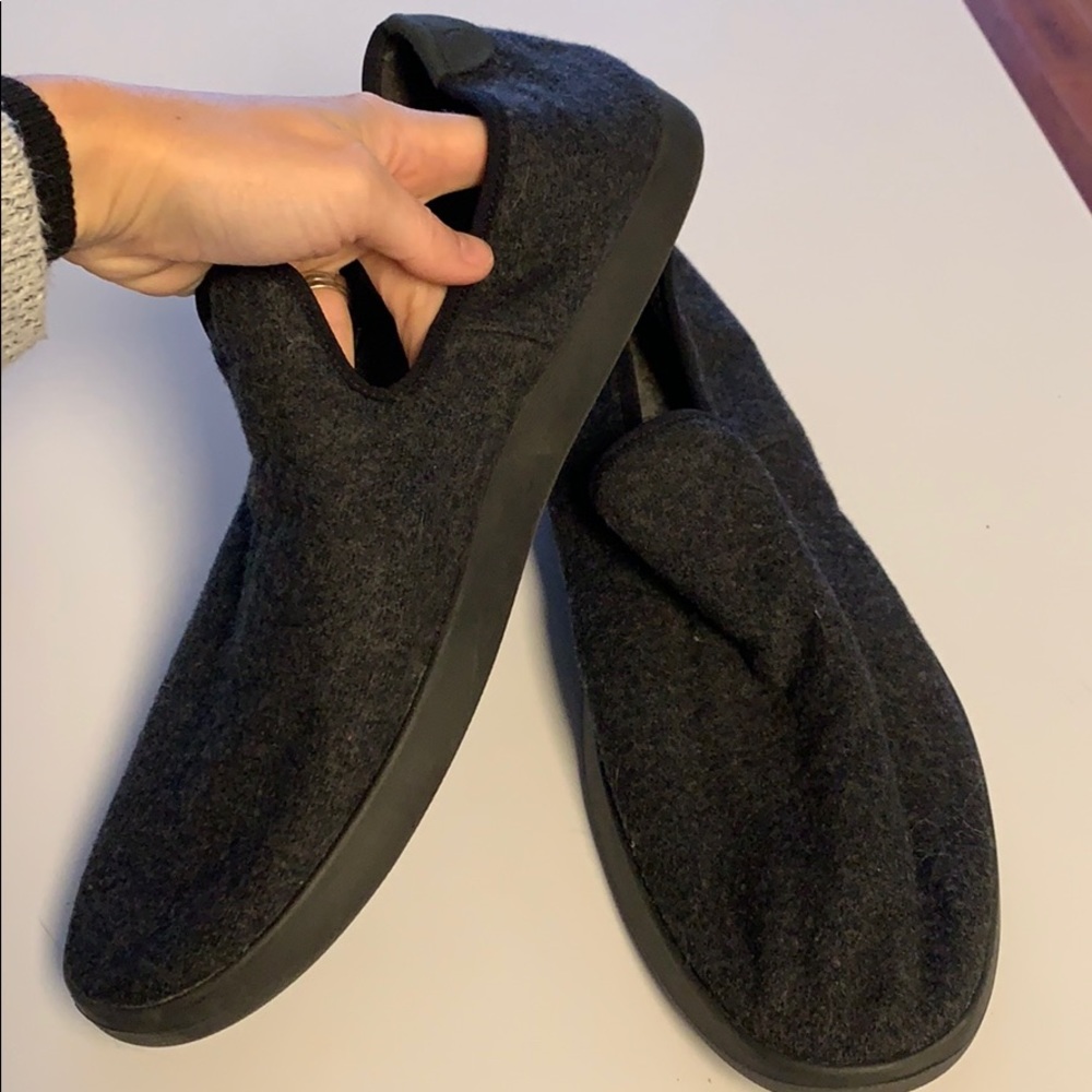 Allbirds men’s Black wool slip on loungers - Picture 7 of 8